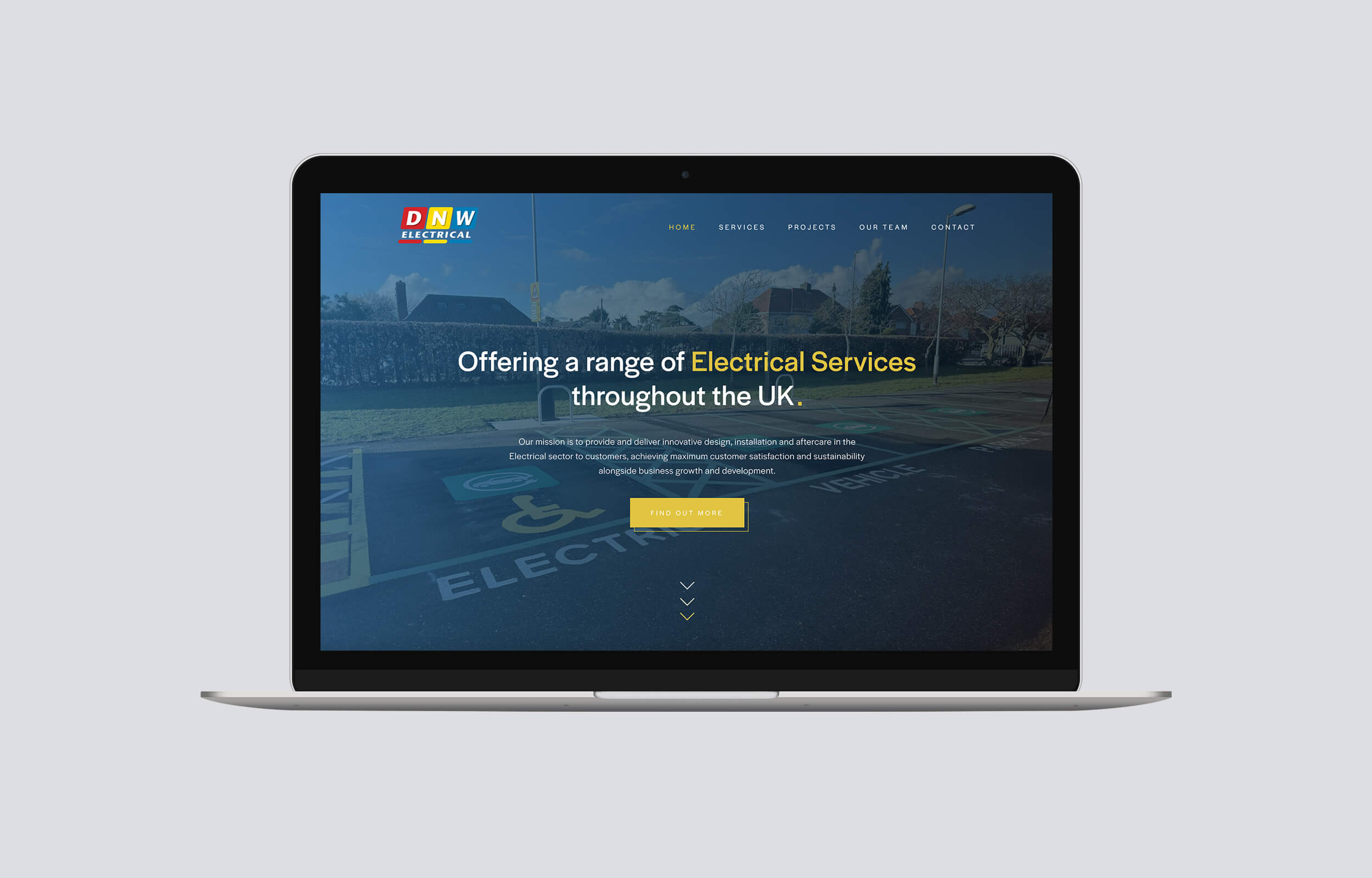 Charly King | Bespoke website design for DNW Electrical