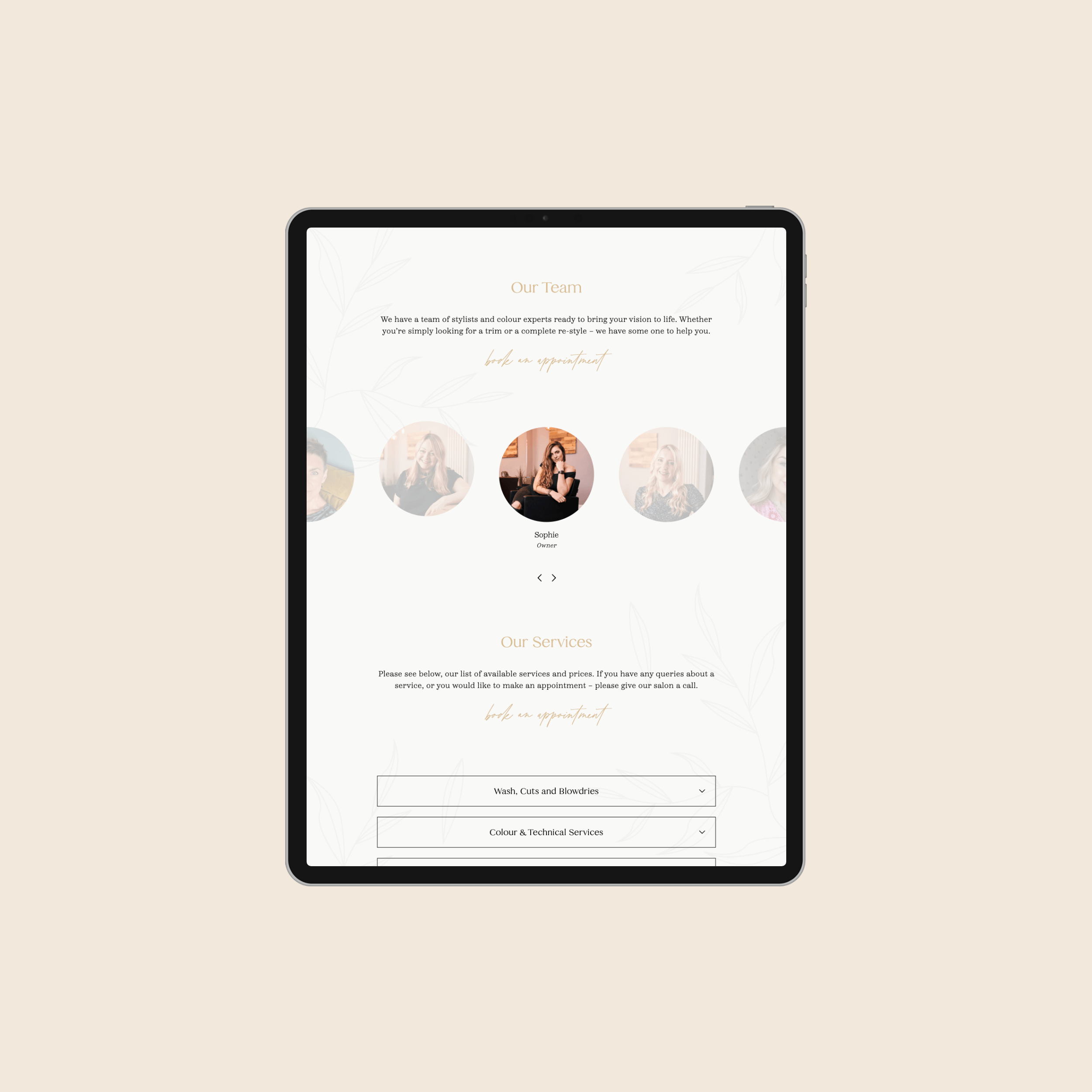 Charly King | Bespoke Website Design for Ultimate Touch Hair Salon, Wymondham
