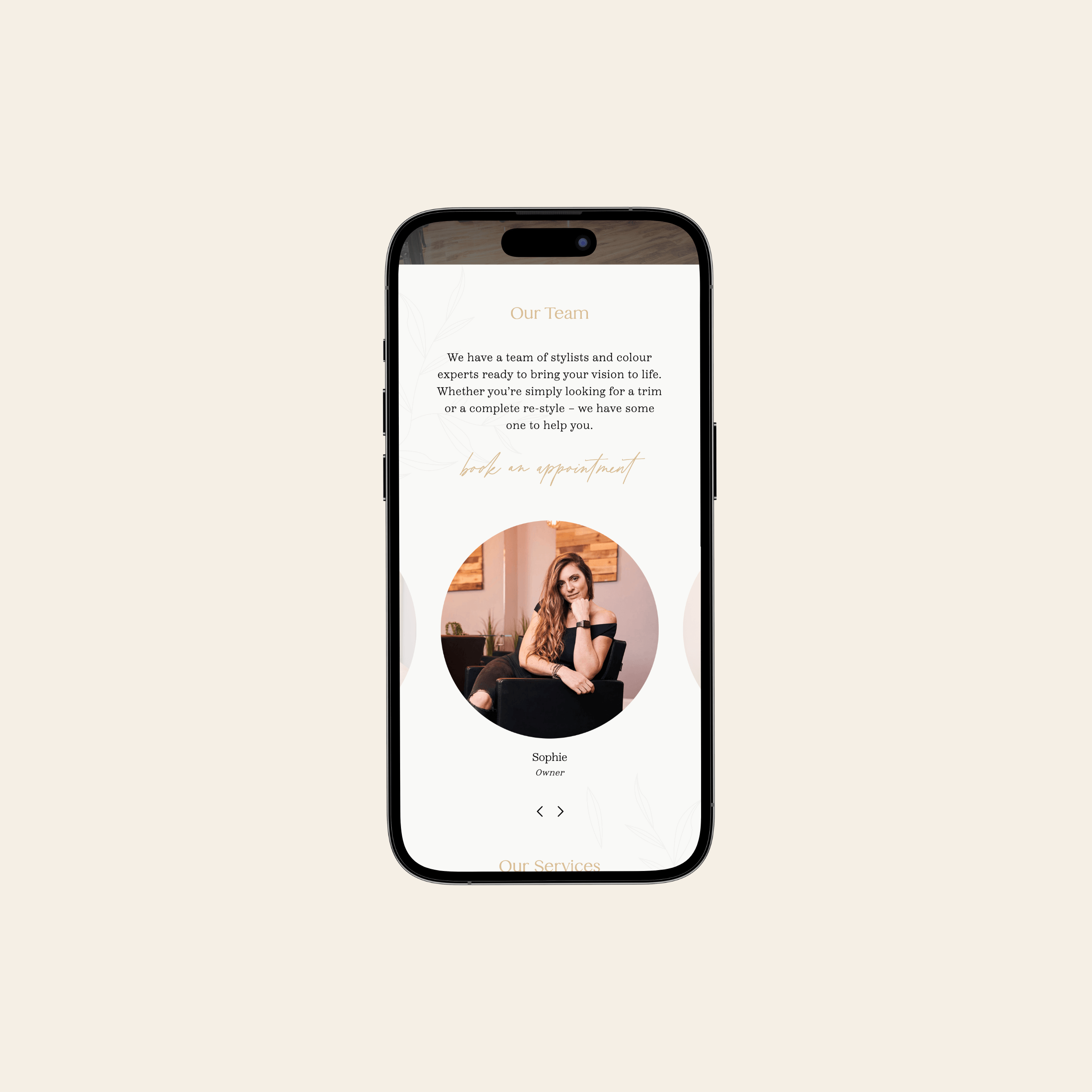 Charly King | Bespoke Website Design for Ultimate Touch Hair Salon, Wymondham